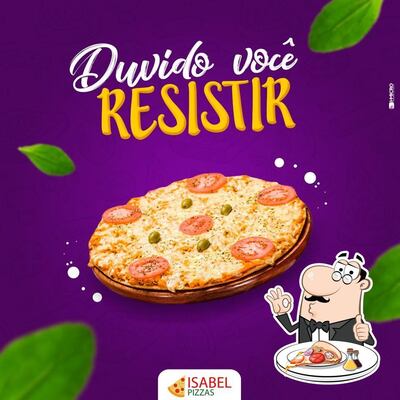 Experimente pizza no Isabel Pizzas