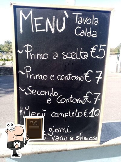 Leggi il menu sulla lavagna