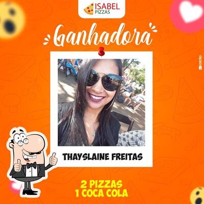 Aqui está a publicidade do Isabel Pizzas
