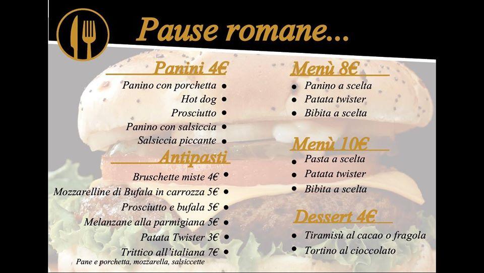 Pause Romane меню