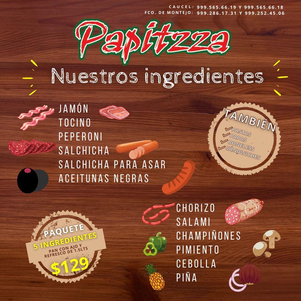 Papitzza Pizza меню