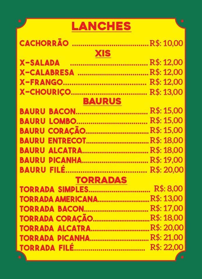 BiBi lanches Rio Grande RS меню