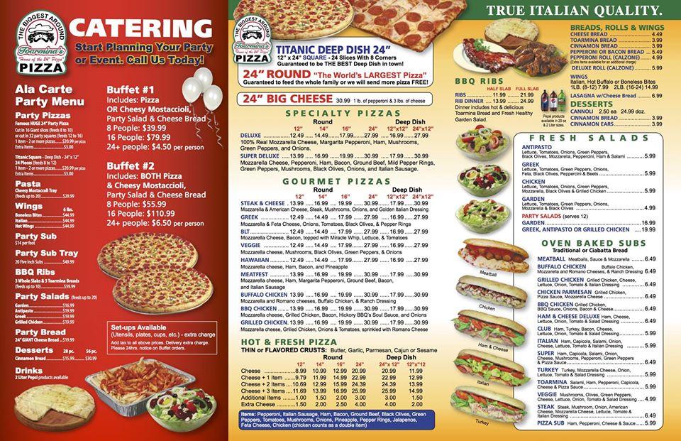 Toaminas Pizza меню