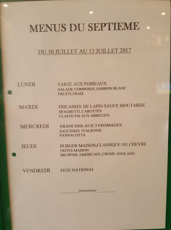 Le 7ème меню