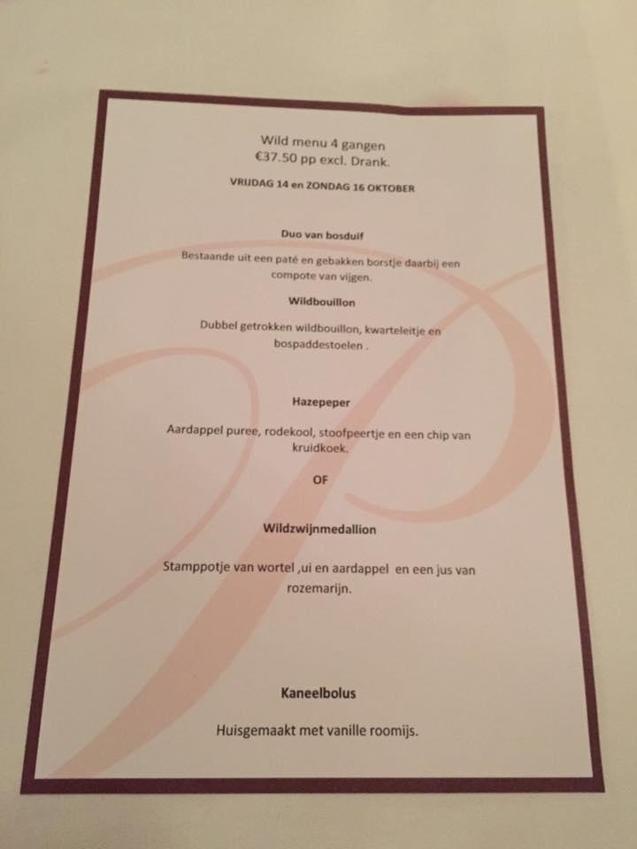 Restaurant Pardon меню