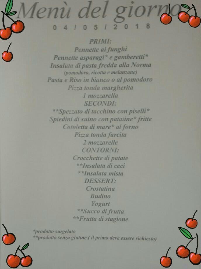 Mensa di Ingegneria Rome меню