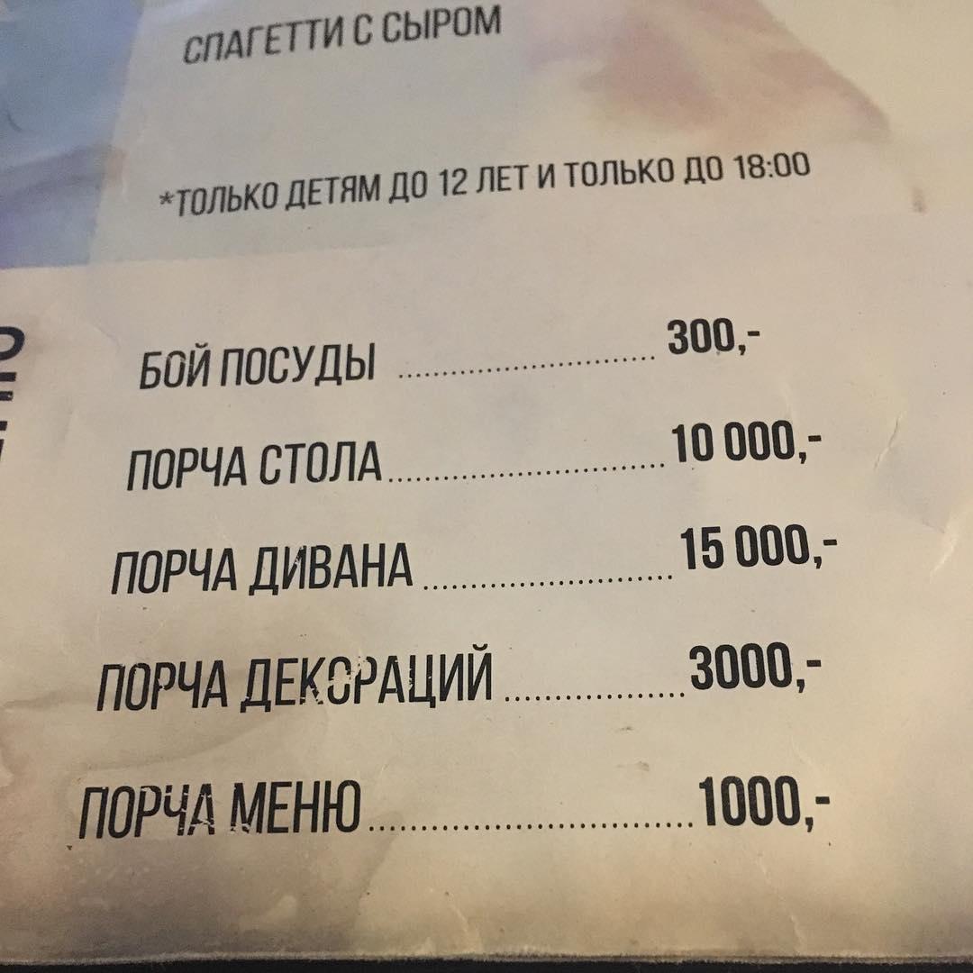 Ё Мое меню