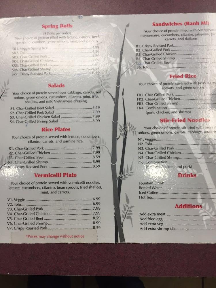 Spring Roll Express меню