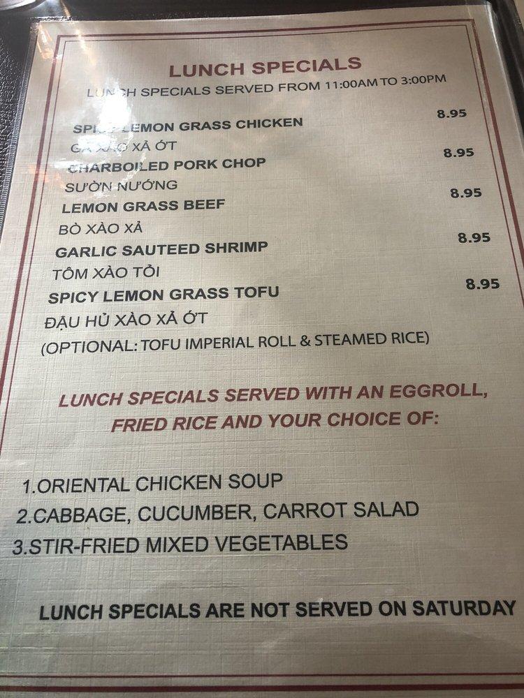 Mai's Restaurant Authentic Vietnamese Cuisine меню