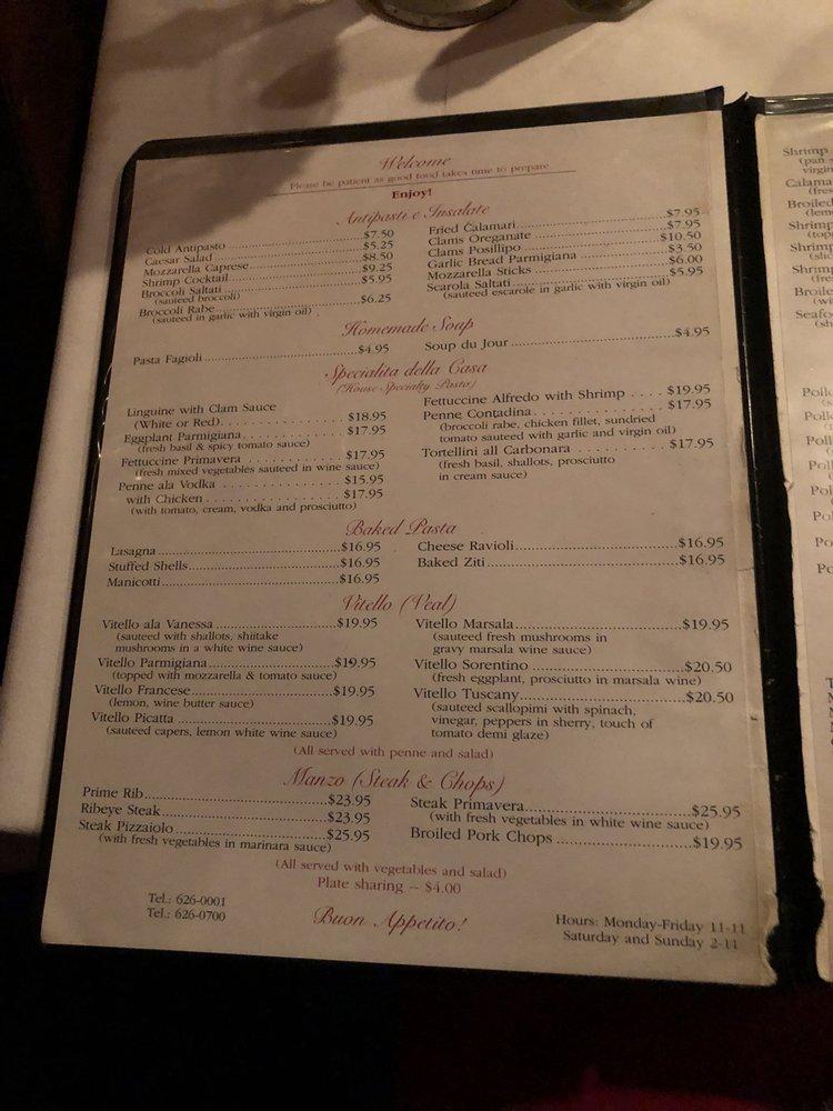 V & R Italian Ristorante меню
