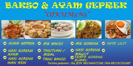Bakso & Ayam Geprek - OIKUM3N3