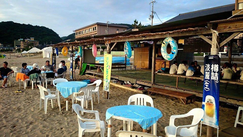 夏！海！生ビール！浜詰夕日ヶ浦海岸　浜店ともだ
