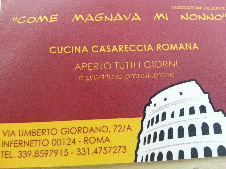 Come Magnava Mi' Nonno