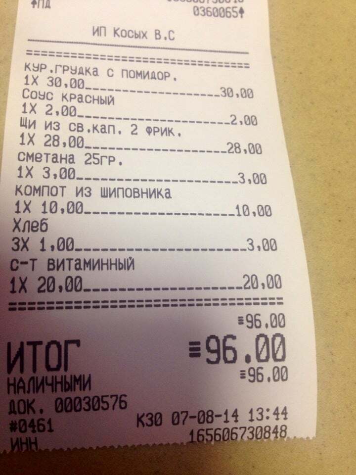 Столовая ИП Косых