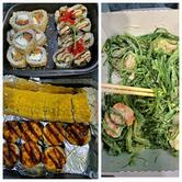 Рис и лосось