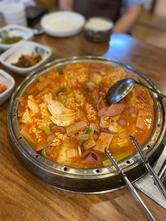 강촌 철판스테이크 부대찌개