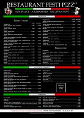 FestiPizz livraison pizzas Restaurant Pizzeria Voiron à emporter et sur place climatisé