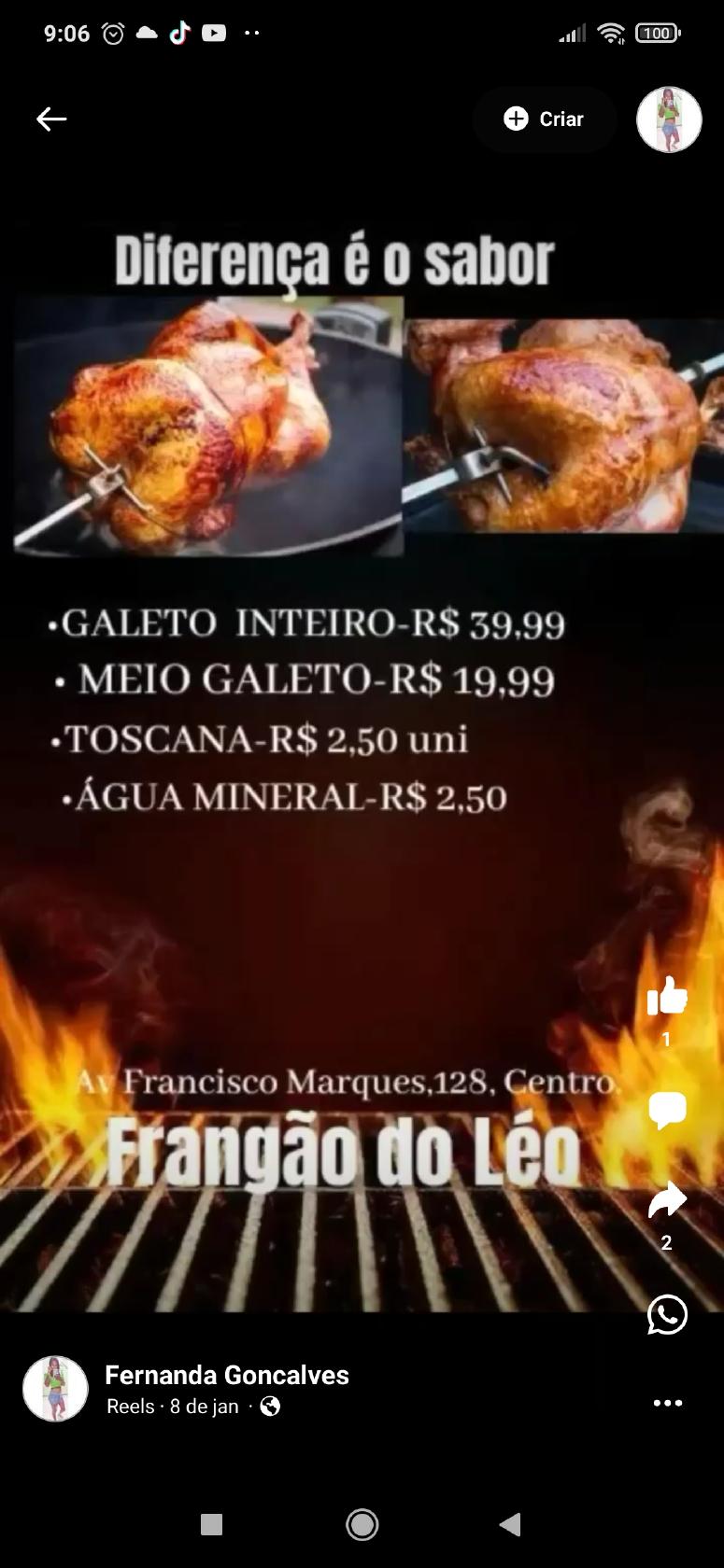 Frangão do leo