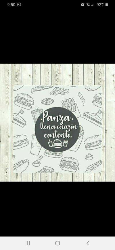 Panza llena corazón contento