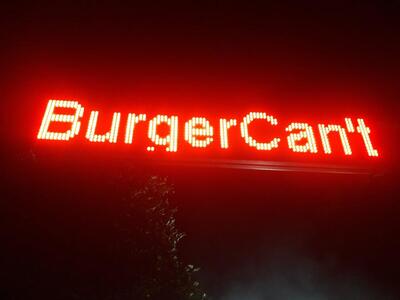 BURGER CAN'T