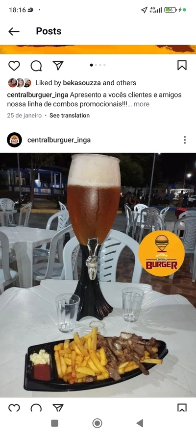 Central burguer ingá pb