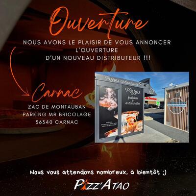 Pizz'Atao Carnac, distributeur de pizzas artisanales 24/24