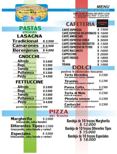 Lasaña Italiana