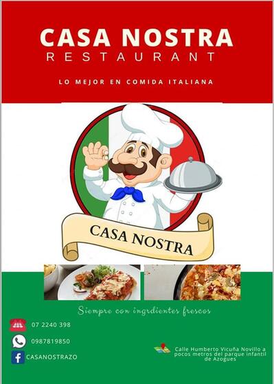 Casa Nostra pizzería restaurant