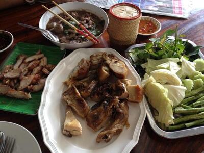 ค้ำคูณ ส้มตำไก่ย่าง ปราสาทพนมรุ้ง
