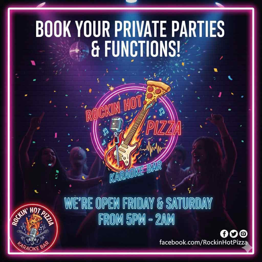 Rockin' Hot Pizza - licenced karaoke bar -Launceston