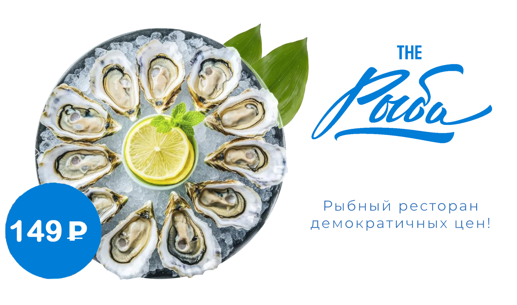 Устрицы по 149 р