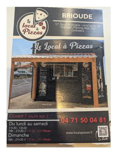 Le local à pizzas (anciennement Kiosque à pizzas)