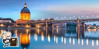 L'extérieur est une importante caractéristique de Restaurant la Rigaudié