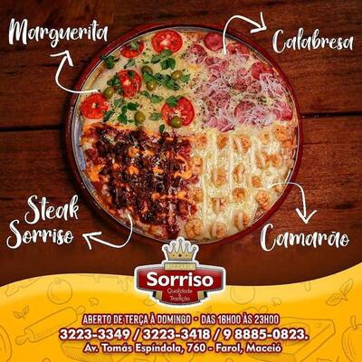 Aqui está a publicidade do Pizzaria Sorriso