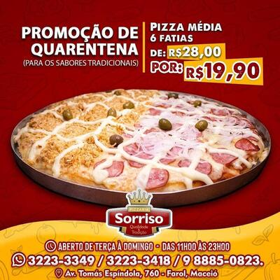 Veja as informações sobre o Pizzaria Sorriso