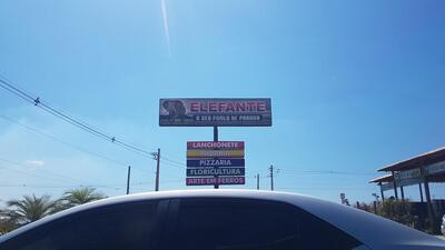 A publicidade mostra informações sobre o Parada do Elefante