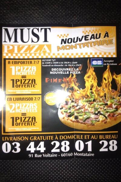 Lisez les informations sur Must Pizza