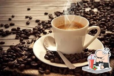 Você pode desfrutar de uma bebida do menu