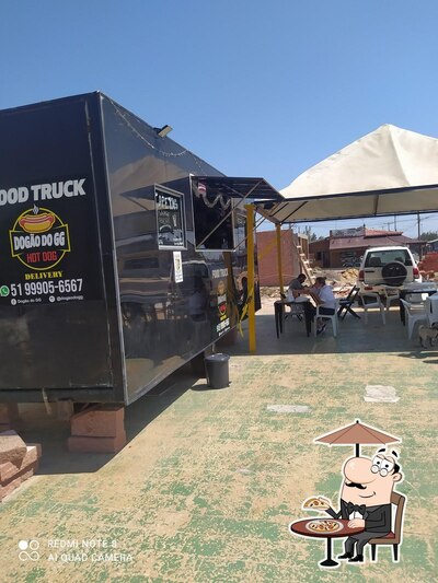 Desfrute da vista do exterior Dogão do GG