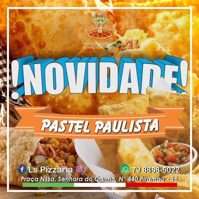 Aqui está a publicidade do LS Pizzaria