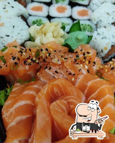 Sushi é um famoso refeição originário do Japão