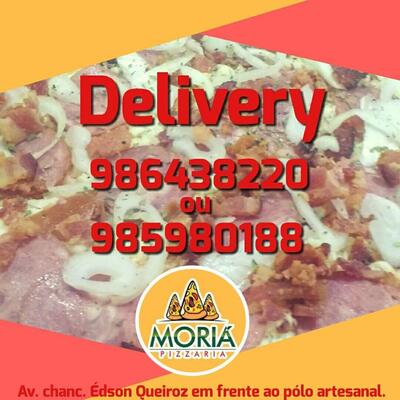 Aqui está a publicidade do Moriar Pizzaria