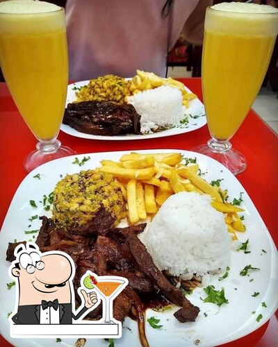 Desfrute de uma bebida com sua prato