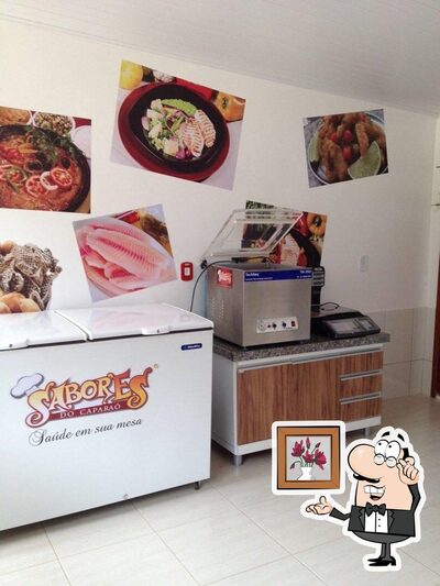 O interior do Sabores do Caparaó