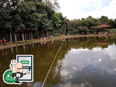 Veja o exterior do Pesqueiro Serra Azul