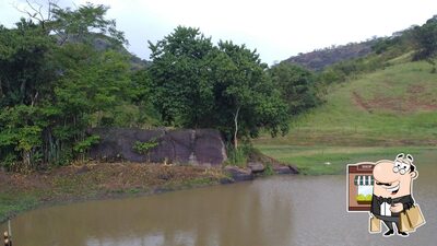 Veja a área externa do Restaurante Pesque e Pague Tabuinha