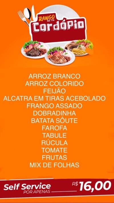 A publicidade mostra informações sobre o Bar da tia - Ourinhos