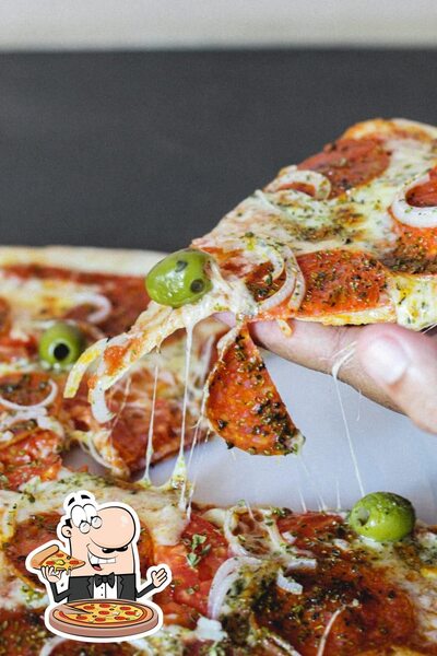 Experimente pizza no A & G Pizzaria