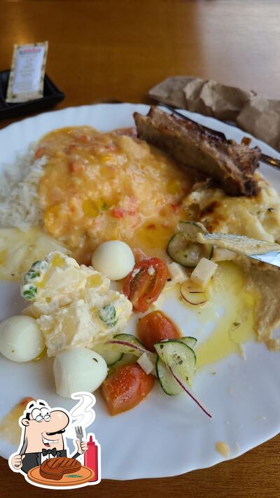 Há uma variedade de opções para os amantes da carne