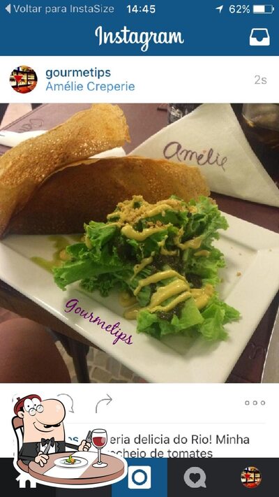 Platos en Amélie Creperie